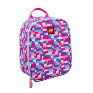lego 5005354 pink purple brick print lunch bag