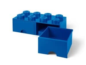 lego 5005399 8 stud bright blue storage brick drawer