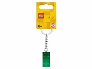 lego 854083 2x4 green metallic key chain