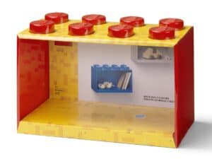 LEGO 8-Stud Brick Shelf – Bright Red 5006589