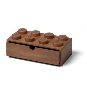 lego 5007116 wooden desk drawer 8 dark oak