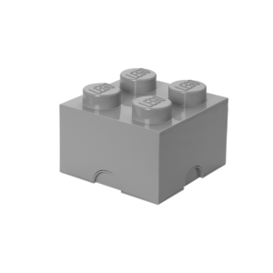 LEGO 4-Stud Storage Brick – Medium Stone Gray 5007073
